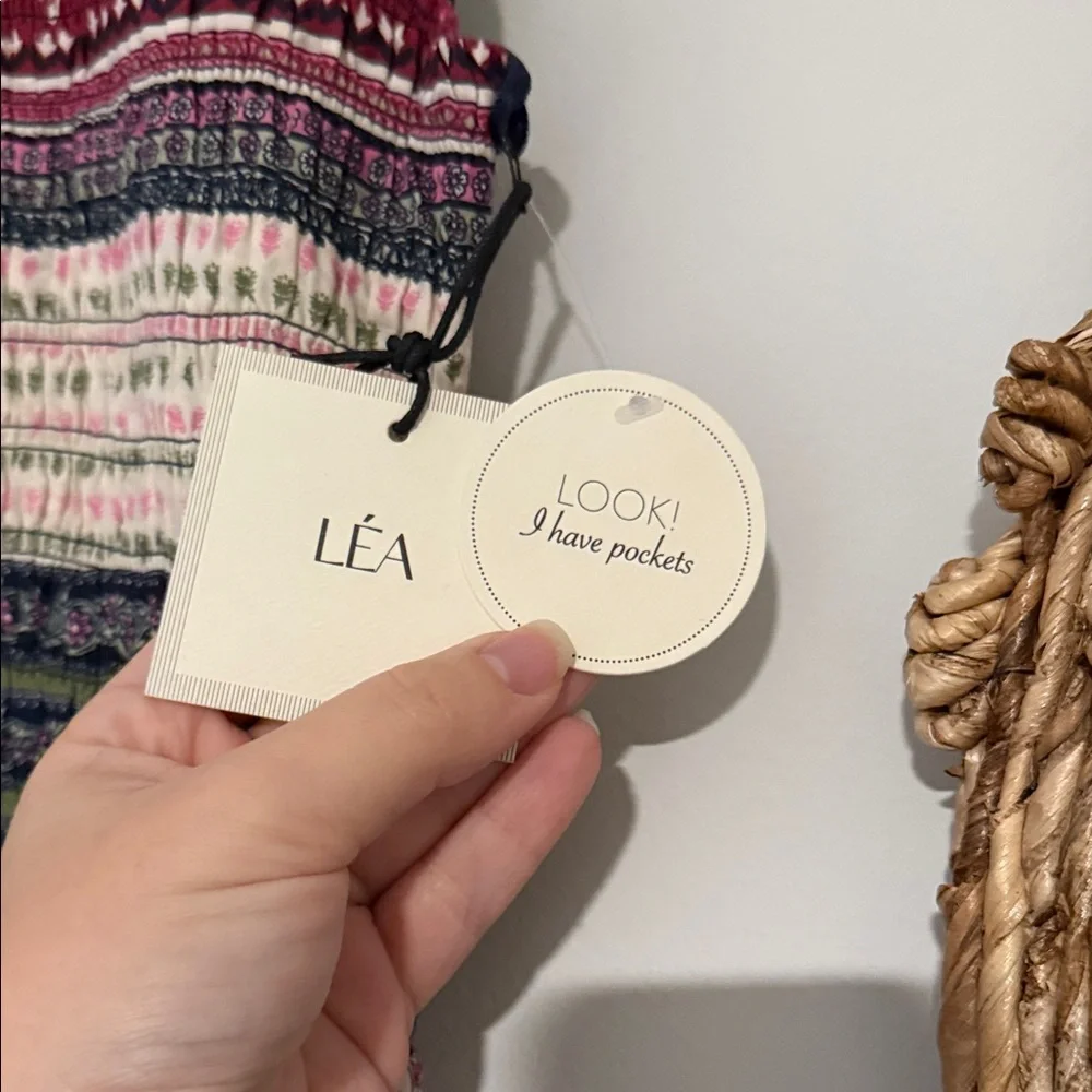 LÉA Floral Striped Ruffle Dress - Picture 2 of 11